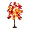 Nearly Natural Pre-Lit Fall Harvest Weeping Maple Artificial Tree - 4' - Warm White LED Lights